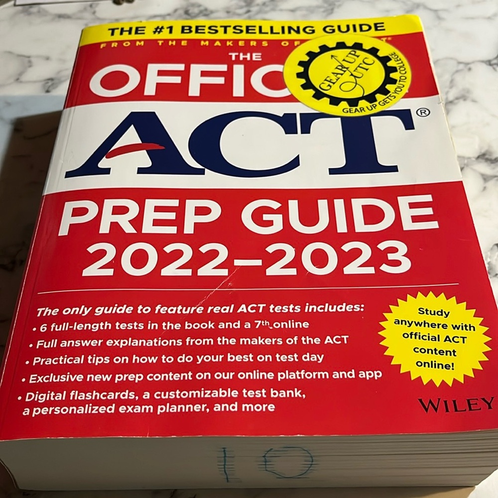 ACT Prep guide book
